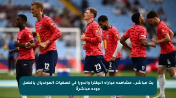بث مباشر.. مشاهدة مباراة إنجلترا وأندورا في تصفيات المونديال بأفضل جودة مباشرةً